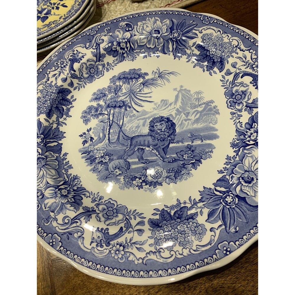 The Spode Blue Room Collection REGENCY Series "Aesops Fables" 10.5”Plate England